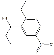 1-(2-ethyl-5-nitrophenyl)propan-1-amine Struktur