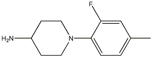 1-(2-fluoro-4-methylphenyl)piperidin-4-amine Struktur