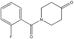 1-(2-fluorobenzoyl)piperidin-4-one Struktur