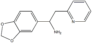 1-(2H-1,3-benzodioxol-5-yl)-2-(pyridin-2-yl)ethan-1-amine Struktur