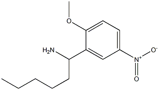 1-(2-methoxy-5-nitrophenyl)hexan-1-amine Struktur