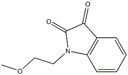 1-(2-methoxyethyl)-2,3-dihydro-1H-indole-2,3-dione Struktur