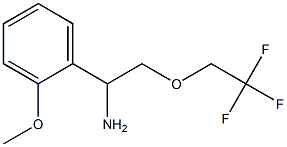 1-(2-methoxyphenyl)-2-(2,2,2-trifluoroethoxy)ethanamine Struktur