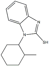 1-(2-methylcyclohexyl)-1H-1,3-benzodiazole-2-thiol Struktur