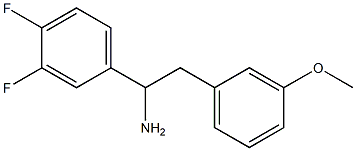 1-(3,4-difluorophenyl)-2-(3-methoxyphenyl)ethan-1-amine Struktur