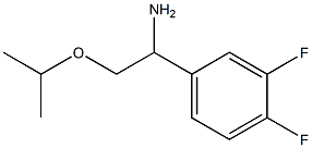 1-(3,4-difluorophenyl)-2-(propan-2-yloxy)ethan-1-amine Struktur