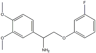 1-(3,4-dimethoxyphenyl)-2-(3-fluorophenoxy)ethanamine Struktur