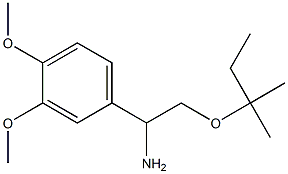 1-(3,4-dimethoxyphenyl)-2-[(2-methylbutan-2-yl)oxy]ethan-1-amine Struktur