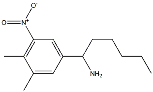 1-(3,4-dimethyl-5-nitrophenyl)hexan-1-amine Struktur