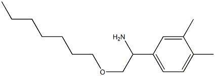 1-(3,4-dimethylphenyl)-2-(heptyloxy)ethan-1-amine Struktur