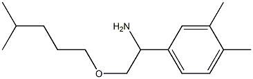 1-(3,4-dimethylphenyl)-2-[(4-methylpentyl)oxy]ethan-1-amine Struktur