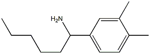 1-(3,4-dimethylphenyl)hexan-1-amine Struktur