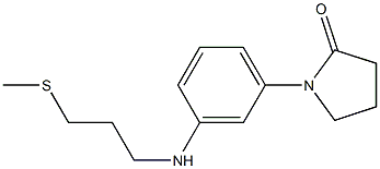 1-(3-{[3-(methylsulfanyl)propyl]amino}phenyl)pyrrolidin-2-one Struktur