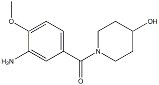 1-(3-amino-4-methoxybenzoyl)piperidin-4-ol Struktur