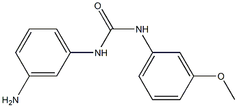 1-(3-aminophenyl)-3-(3-methoxyphenyl)urea Struktur