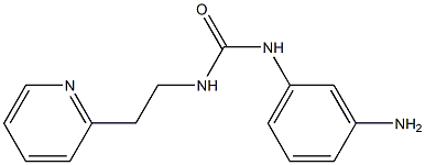 1-(3-aminophenyl)-3-[2-(pyridin-2-yl)ethyl]urea Struktur