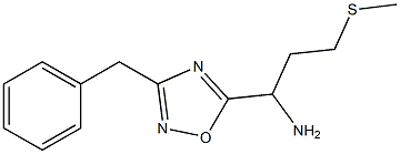 1-(3-benzyl-1,2,4-oxadiazol-5-yl)-3-(methylsulfanyl)propan-1-amine Struktur