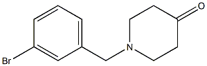 1-(3-bromobenzyl)piperidin-4-one Struktur