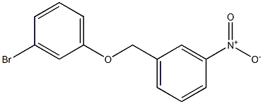 1-(3-bromophenoxymethyl)-3-nitrobenzene Struktur