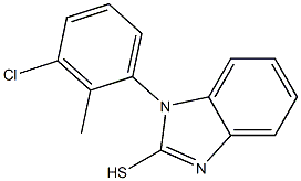 1-(3-chloro-2-methylphenyl)-1H-1,3-benzodiazole-2-thiol Struktur