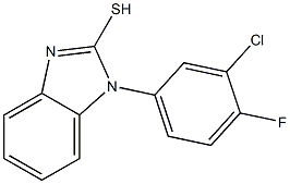 1-(3-chloro-4-fluorophenyl)-1H-1,3-benzodiazole-2-thiol Struktur