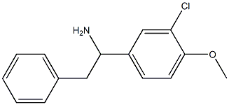 1-(3-chloro-4-methoxyphenyl)-2-phenylethan-1-amine Struktur