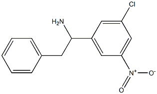 1-(3-chloro-5-nitrophenyl)-2-phenylethan-1-amine Struktur