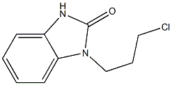 1-(3-chloropropyl)-2,3-dihydro-1H-1,3-benzodiazol-2-one Struktur