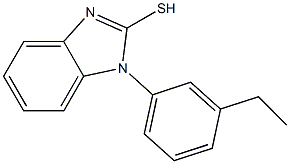 1-(3-ethylphenyl)-1H-1,3-benzodiazole-2-thiol Struktur