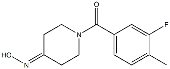 1-(3-fluoro-4-methylbenzoyl)piperidin-4-one oxime Struktur