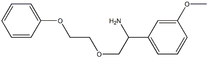 1-(3-methoxyphenyl)-2-(2-phenoxyethoxy)ethan-1-amine Struktur