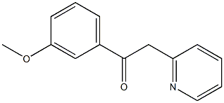 1-(3-methoxyphenyl)-2-(pyridin-2-yl)ethan-1-one Struktur