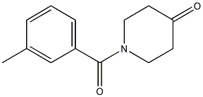 1-(3-methylbenzoyl)piperidin-4-one Struktur