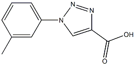 1-(3-methylphenyl)-1H-1,2,3-triazole-4-carboxylic acid Struktur