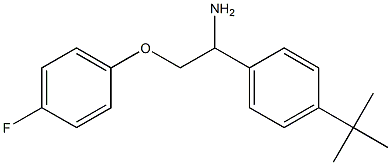 1-[1-amino-2-(4-fluorophenoxy)ethyl]-4-tert-butylbenzene Struktur