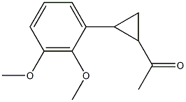 1-[2-(2,3-dimethoxyphenyl)cyclopropyl]ethan-1-one Struktur