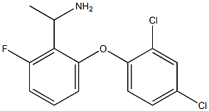 1-[2-(2,4-dichlorophenoxy)-6-fluorophenyl]ethan-1-amine Struktur