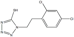 1-[2-(2,4-dichlorophenyl)ethyl]-1H-1,2,3,4-tetrazole-5-thiol Struktur