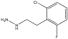 1-[2-(2-chloro-6-fluorophenyl)ethyl]hydrazine Struktur