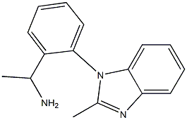 1-[2-(2-methyl-1H-1,3-benzodiazol-1-yl)phenyl]ethan-1-amine Struktur