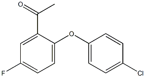 1-[2-(4-chlorophenoxy)-5-fluorophenyl]ethan-1-one Struktur