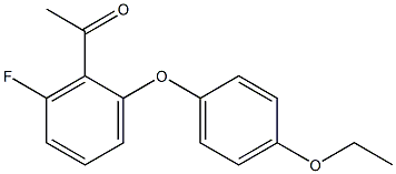 1-[2-(4-ethoxyphenoxy)-6-fluorophenyl]ethan-1-one Struktur