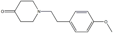 1-[2-(4-methoxyphenyl)ethyl]piperidin-4-one Struktur