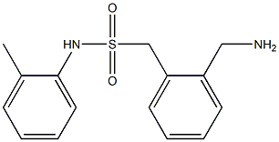 1-[2-(aminomethyl)phenyl]-N-(2-methylphenyl)methanesulfonamide Struktur