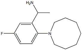 1-[2-(azocan-1-yl)-5-fluorophenyl]ethan-1-amine Struktur