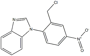 1-[2-(chloromethyl)-4-nitrophenyl]-1H-1,3-benzodiazole Struktur