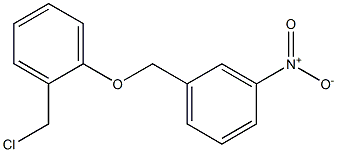 1-[2-(chloromethyl)phenoxymethyl]-3-nitrobenzene Struktur