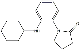 1-[2-(cyclohexylamino)phenyl]pyrrolidin-2-one Struktur