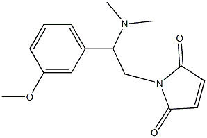 1-[2-(dimethylamino)-2-(3-methoxyphenyl)ethyl]-2,5-dihydro-1H-pyrrole-2,5-dione Struktur