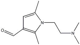 1-[2-(dimethylamino)ethyl]-2,5-dimethyl-1H-pyrrole-3-carbaldehyde Struktur